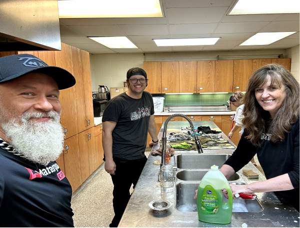 Matterport engineering team in break room