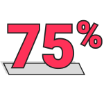 75%