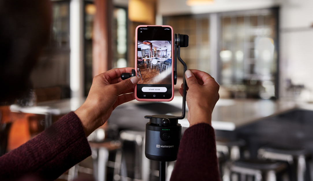 Matterport Axis on a tripod