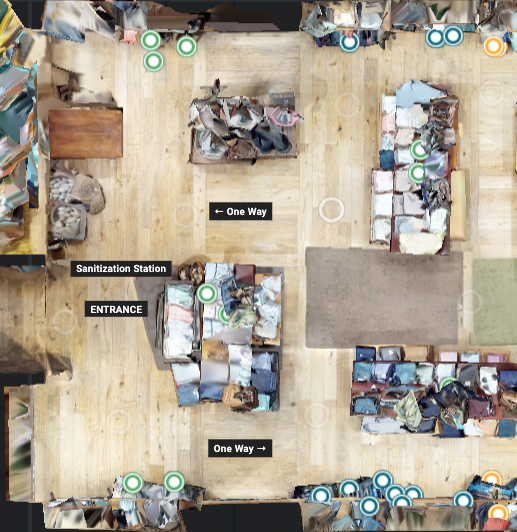 Retail - social distance floor plan - FPO